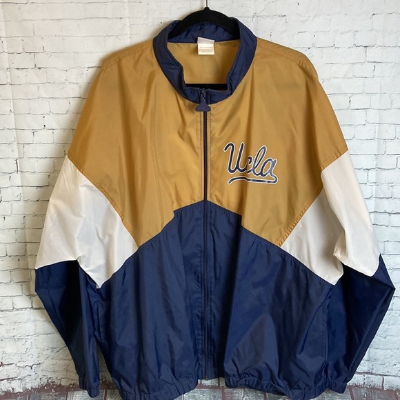 VINTAGE UCLA BRUINS WINDBREAKER XL JACKET Apex One Athleisure Streetwear Fan - Picture 12 of 16